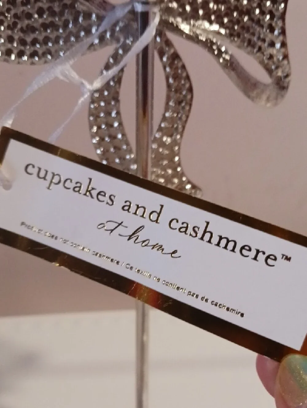 Gorgeous! cupcakes & cashmere Silver Crystal Bow Candle Holder 🎀⚜️🎀